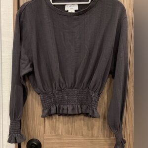 Elegant Gray Women's Top
